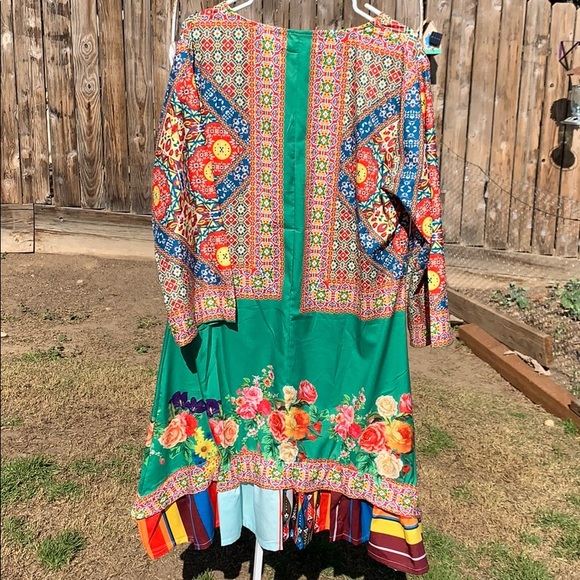 Colorful Boho Festival Dress 14-16 - Picture 2 of 7